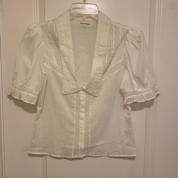 Reformation Hara White Top S - Picture 5 of 11